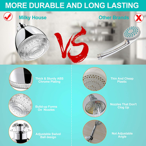 <span class=keywords><strong>Ducha</strong></span> de Baño Moderna con Acabado Cromado LED, Control de Temperatura de Luz Multicolor, Ahorro de Agua, Efecto Lluvia, Cambio Automático de Color - Product Image 5