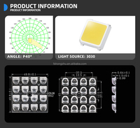 HONJU Factory Direct P40 16H1 Lentille Optique Motif Carré 5050mm Module Série PC Matériel Éclairage Extérieur de Stade
