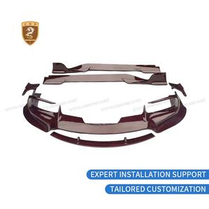 Upgrade auf MSY Style <span class=keywords><strong>Bodykit</strong></span> aus Trockencarbon für Ferrari SF90 Frontlippe Seitenschweller Kotflügel Spiegelkappe Heckdiffusor Karosseriekit - Product Image 4