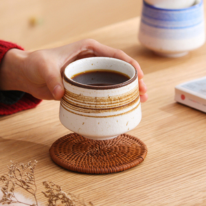 ถ้วยชาจีนแบบไม่มีหูจับ ถ้วยเซรามิกสำหรับกาแฟเอสเปรสโซ แก้วกาแฟสำหรับคาปูชิโน - Product Image 2