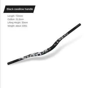   Manubrio de Bicicleta con Rieles, Manubrio Extensible Tipo Golondrina 720/780, Piezas de Bicicleta de Montaña, Accesorios de Bicicleta - Product Image 3