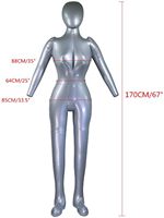 Corps complet pour hommes/femmes avec bras mannequin gonflable mode mannequin modèle de torse factice
