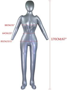 Corps complet pour hommes/femmes avec <span class=keywords><strong>bras</strong></span> mannequin gonflable mode mannequin modèle de torse factice - Product Image 2