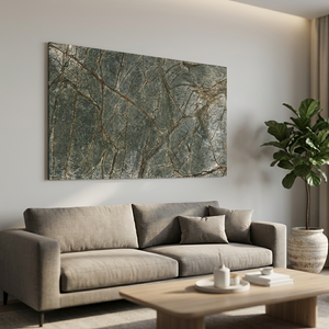 Exclusive Natural Marble <b>Stone</b> Veneer Rain forest Green Sheet Flexible Shone Wall Panel Floor Tile Safe Use Villa Home - Product Image 3