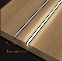 SDW-D16 Mini Ultra-Mince Série 6000 Bande Lumineuse LED pour Armoire en Profilé d'Aluminium Surface Anodisée Canal Invisible Encastré pour Placard