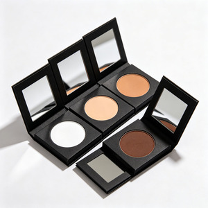 Base de Maquillaje en Polvo Compacto de Marca Privada, Iluminador, Contorno, Bronceador con Espejo, Logotipo Personalizado OEM - Product Image 5