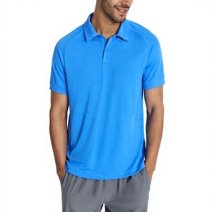 Polo pour homme en maille anti-rides, mélange polyester/coton, logo personnalisé OEM, couleur unie, manches courtes, vêtement d'été - Product Image 6