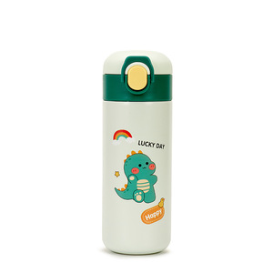 Bouteille Thermique En Acier Inoxydable 316 Pour Enfants, Double Isolation Sous Vide, Anti-Fuite, Avec Paille, Motif Dessin Animé – Idéale Comme Cadeau - Product Image 2