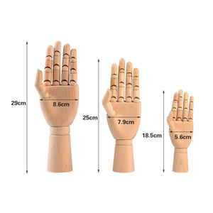 Sagomata in legno a mano modello di manichino per disegnare la pittura - Product Image 1