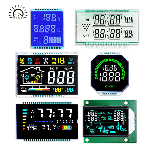 OEM ODM Premium Quality LCD Display Module with Color Icons for Power Inverter and Home Appliance Control