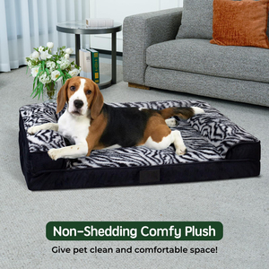 Aangepaste Vlekbestendige Hoge Dichtheid Orthopedische Traagschuim Hondenbank Bedden Hondenbedden Afneembare Wasbare Hoes - Product Image 3