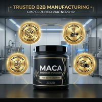 Poudre de protéines de maca végétalienne à marque privée pour l'augmentation des fesses |   Complément alimentaire pour un corps galbant et des hanches sublimes |   OEM ODM Gain de masse musculaire