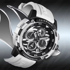MARK FAIRWHALE FW-4410 Fashion Casual White Sports Silicone Strap Quartz <b>Watches</b> Waterproof <b>Watch</b> for Men Gift Box Reloj Hombre - Product Image 4
