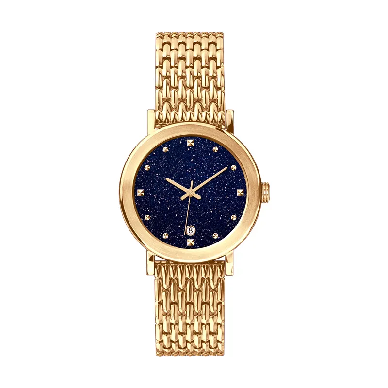 Nueva moda con estilo Stardust logotipo personalizado joyería pulsera mano muñeca lujo señoras cuarzo clásico reloj para mujer