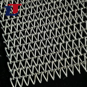 304 316 acier inoxydable métal chaîne lien équilibre spirale treillis métallique bande transporteuse - Product Image 3