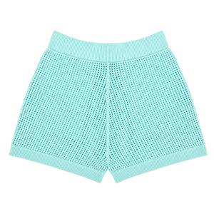 JMSWEATER Pantalones Cortos de Punto Grueso de Algodón con Logotipo Jacquard Personalizado OEM/ODM para Mujer - Product Image 2