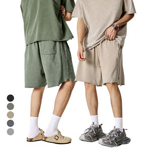 DTG Printing Cargo <b>Shorts</b> Custom Acid Washed 330g Cotton Running - Product Image 3