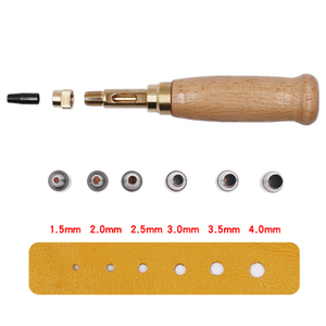Automatic Belts Punch Replaceable Mute Rotary Punching Punchers <strong>Leather</strong> Punch Craft <strong>Tool</strong> <strong>Leather</strong> <strong>Tool</strong> Hole Punch Screw Drill Tip - Product Image 1