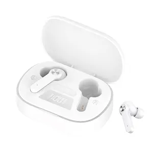 Oem Earbud Suara Stereo 3D Handsfree, Earphone Waktu Siaga Panjang Tampilan Baterai LED, Earbud TWS Bluetooth Headset Tanpa Kabel