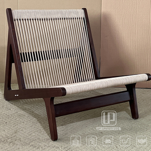 Sillas Cuadradas de Madera Marrón al por Mayor, Sillas Cómodas para Sala de Estar, Hotel, Apartamento, Oficina, Edificio - Product Image 5