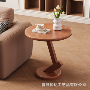 Mesa de centro sencilla de madera, adecuada para sala de estar, sofá, apartamento pequeño, balcón, almacenamiento junto a la cama. - Product Image 4