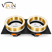 Spot LED encastré réglable pour plafond, forme ronde et carrée, 3W 5W 7W, lampe de plafond intérieure