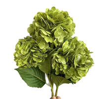 Bunga Hydrangea Buatan PPS Laris Manis, Sentuhan Realistis dari Lateks, Ukuran 49cm, untuk Dekorasi Pernikahan, Rumah, Hotel, dan Meja