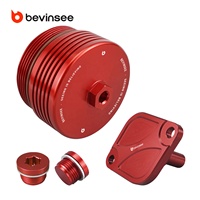 Kit de bouchons et de couvercles de thermostat d'huile BEVINSEE N54 N55 S55 pour BMW E90 E91 E92 E93 335i F80 M3