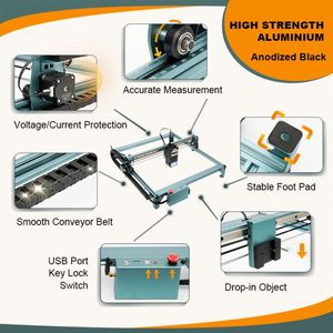 K20 20 Wát mini da con dấu cao su máy khắc laser - Product Image 2