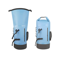 SINOTOP 35L 500d PVC bâche Premium sac sec étanche sac à dos avec couvercle roulant pour Camping Sports de plein air Trekking sac