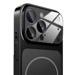 Coques de téléphone portable en verre dépoli magnétique couleur originale pour iPhone 17 Air 16 15 14 Pro Max, protection antichoc avec protection d'objectif arrière - Product Image 3