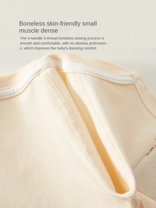 Ropa <span class=keywords><strong>de</strong></span> Bebé Recién Nacido Primavera Otoño Algodón Puro Sin Costuras Manga Larga Dibujos Animados Unisex Mameluco Pijama Invierno - Product Image 3