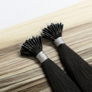 Extensions de cheveux humains Remy à cuticules intactes, <span class=keywords><strong>prix</strong></span> d'usine, pré-collées, avec pointes Nano et anneaux Nano - Product Image 4