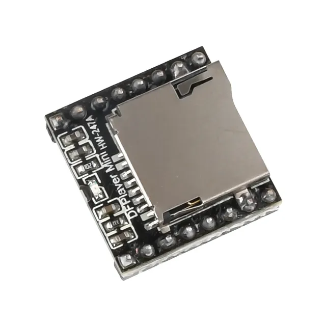 DFPlayer Mini TF MP3 Player Module for Micro SD Card U-Disk IO/Serial Port/AD MP3 Voice Decoder Board for Arduino Diymore