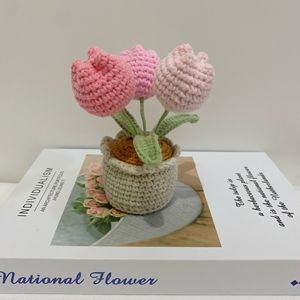 Plante en pot <span class=keywords><strong>de</strong></span> lys du val <span class=keywords><strong>de</strong></span> la <span class=keywords><strong>vallée</strong></span> au crochet, fleurs artificielles en laine faites à la main, dégradé floral, décoration pour mariage, cadeaux <span class=keywords><strong>de</strong></span> fête des mères - Product Image 5