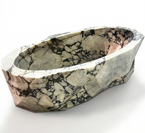 Vasca da Bagno in Marmo Calacatta Viola di Design Elegante e di Alta Gamma, Forma Irregolare, Arredo Bagno <span class=keywords><strong>per</strong></span> Ville, Hotel e Appartamenti - Product Image 3