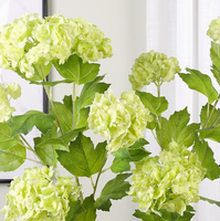 Buket Bunga Hydrangea Buatan Tangan Gaya Eropa dari Sutra - Sentuhan Alami untuk Dekorasi Tengah Meja & Dinding