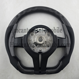Volant de direction en cuir perforé et fibre de carbone pour BMW Série 3 Série 5 F10 F20 F30 F90 F01 F02 - Vente flash - Product Image 6