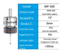 TEBAK CNC WP-500 V6 Anti-roulis 3D Edge Finder Touch Probe pour trouver le bureau central