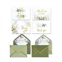 Cartes de remerciement dorées luxueuses, enveloppes en vrac, enveloppes dorées à paillettes vert sauge, enveloppes vertes, invitations de mariage, notes, cadeaux de Noël