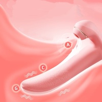 Vibrateur Lapin Rechargeable par USB avec Langue Réaliste, 10 Fréquences et Étanchéité Quotidienne pour Stimulation du Point G et Clitoridienne