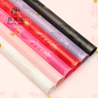 Kertas Pembungkus Bunga Xihuanong Blooming Happy Flower, Kertas OPP Tahan Air untuk Buket DIY, Perlengkapan Florist Grosir
