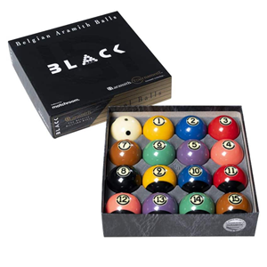 Juego de Bolas de Billar de Resina de Cristal de 9 Bolas - Juego Completo Estándar de Snooker Colorido para Entretenimiento en el Hogar - Product Image 1