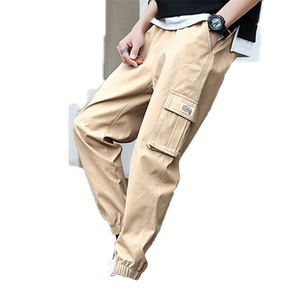 Calças Jogger <span class=keywords><strong>Cargo</strong></span> Masculinas Mais Vendidas Tamanho Grande Primavera Cintura Média Atacado Da Echwear - Product Image 1