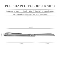 3Cr14MoV couteau de poche pliant en acier inoxydable tranchant léger et facile à transporter outils de chasse cuisine camping