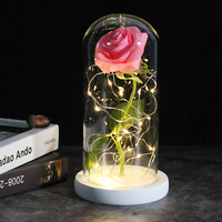 Produits de dropshipping : Cadeau Saint-Valentin 2026 – Rose éternelle lumineuse à LED, décoration florale, agent de dropshipping