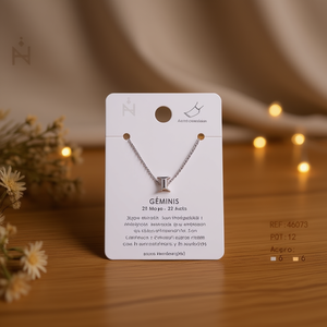 Cavigliera con ciondolo gemelli in acciaio inossidabile per donna, gioielli alla moda - Product Image 3