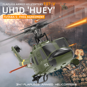 Mô hình trực thăng điều khiển từ xa Bell Huey UH-1 1/34 2.4G không cần cần lái, 3D, 6 kênh, con quay hồi chuyển 6 trục - Product Image 5