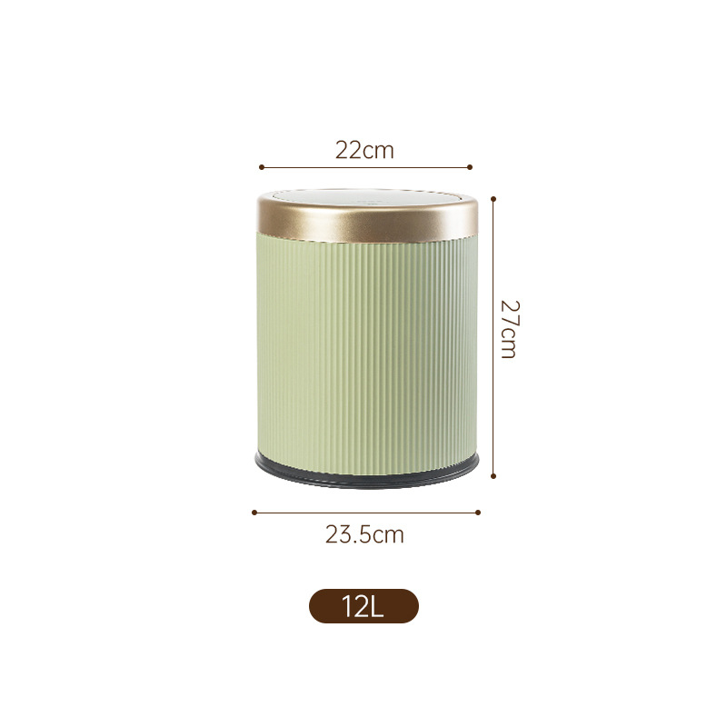 TG3792-สีเขียวอ่อน พร้อมฝาปิด 12 ลิตร