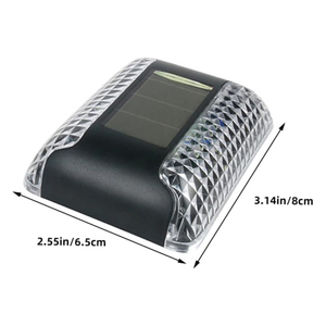 โคมไฟติดผนังพลังงานแสงอาทิตย์กันน้ำ, ไฟติดผนังแต่งขึ้นลงรั้วไฟติดบันไดไฟกลางแจ้งพลังงานแสงอาทิตย์สำหรับดาดฟ้าและขั้นบันได - Product Image 2